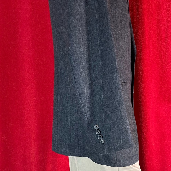 Wool men suit dark grey 40L - Picture 6 of 16